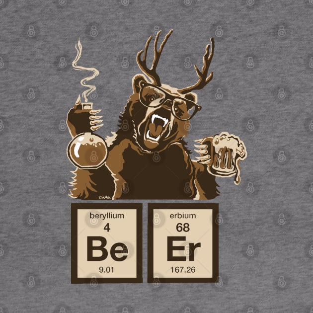 Chemistry Bear Discovered Beer by NewSignCreation